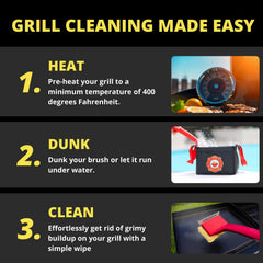 Grill Rescue textured bristle-free pad close-up showcasing non-shedding cleaning action