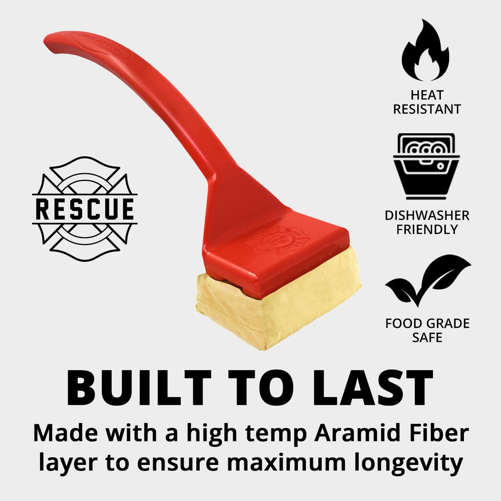 Grill Rescue head in use generating steam to lift grease and speed cleaning