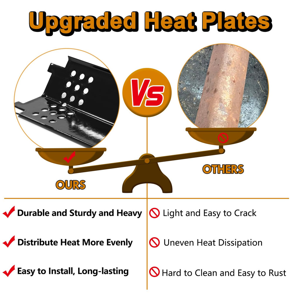 Grill Valueparts burner tube detail showing fit and corrosion resistance benefit