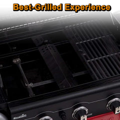 Grill Valueparts carryover tubes next to ruler showing adjustable length benefit