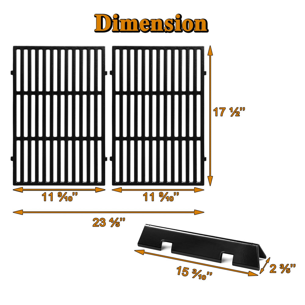 Grill Valueparts close-up of porcelain-steel flavorizer bar surface for corrosion resistance