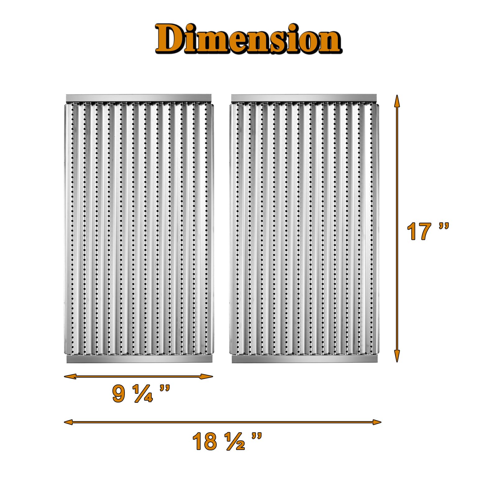 Grill Valueparts close-up stainless-steel texture for long-lasting durability