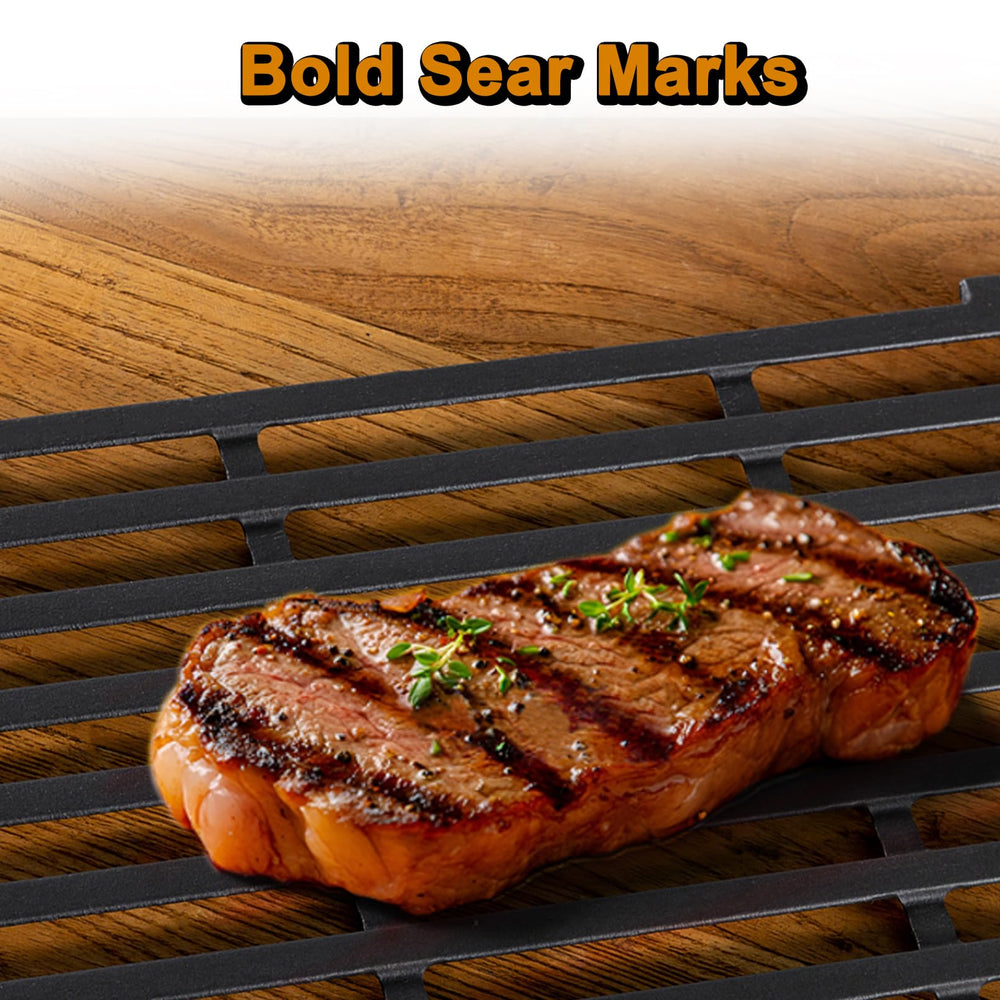 Grill Valueparts detailed shot of grate bars and enamel edge for durability