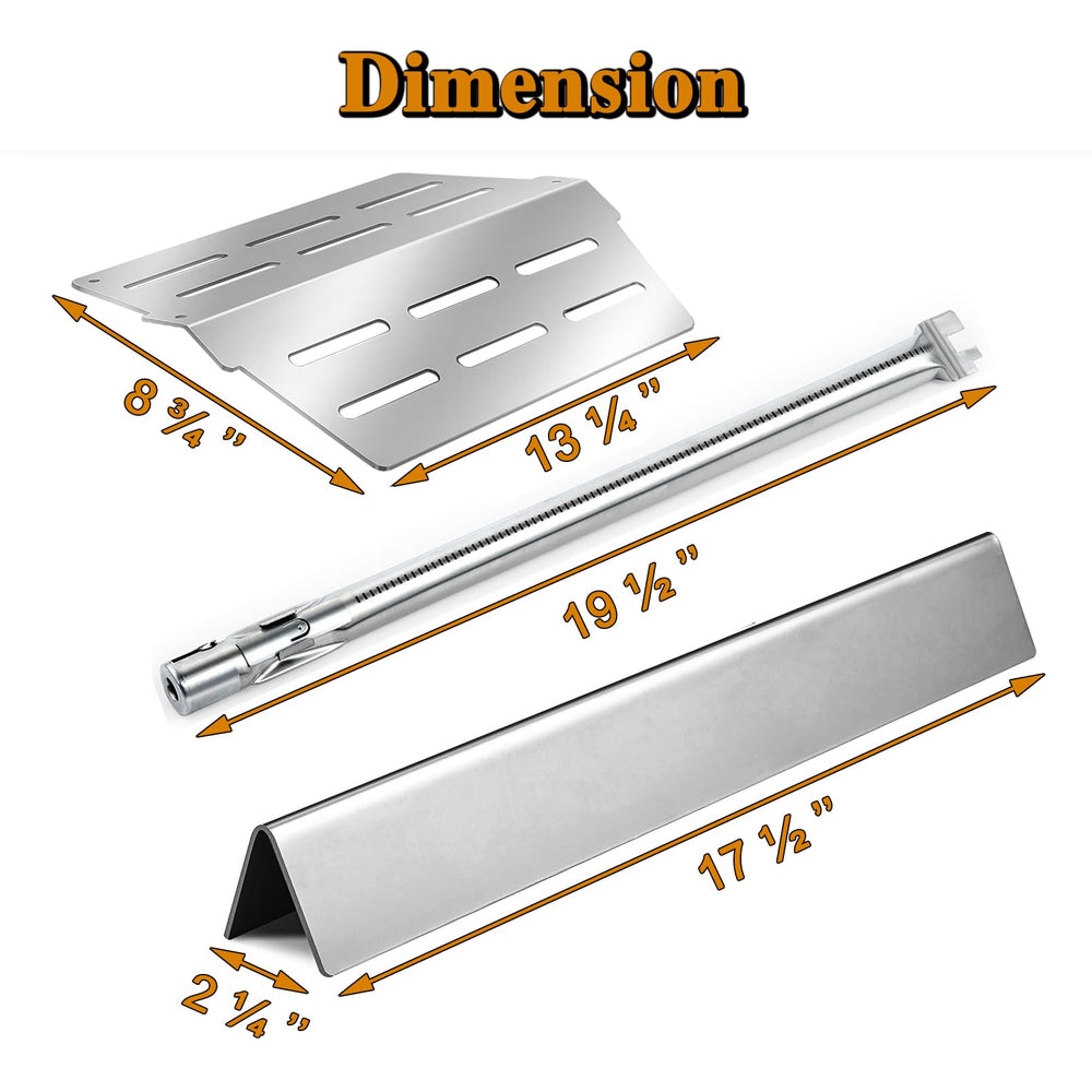 Grill Valueparts close-up of flavorizer bars highlighting stainless-steel durability benefit