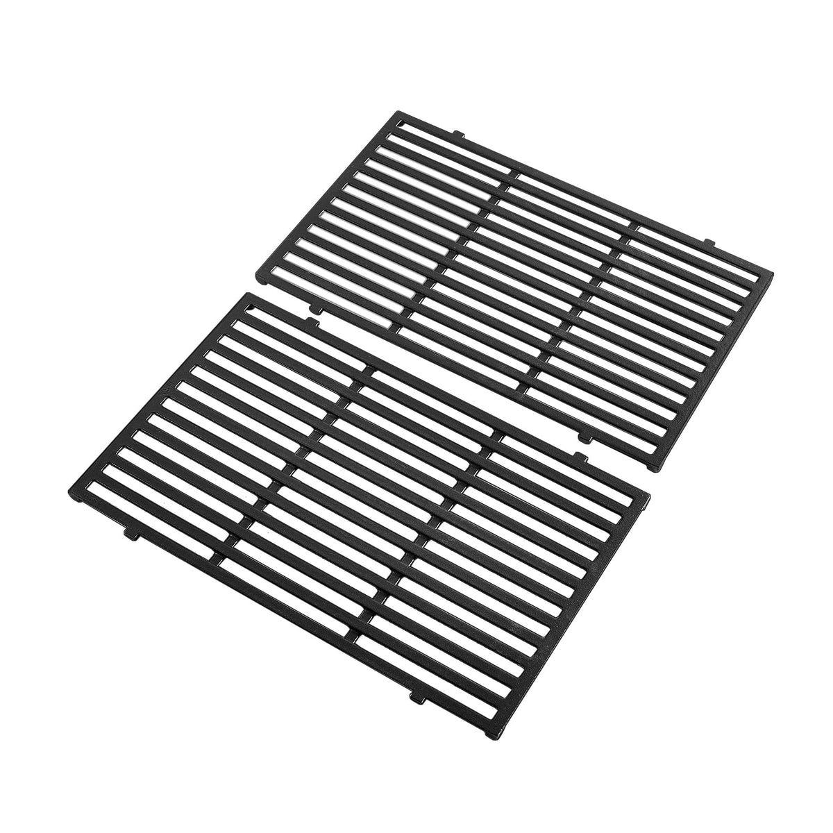 Grill Valueparts front view of two replacement grates showing full dimensions and fit