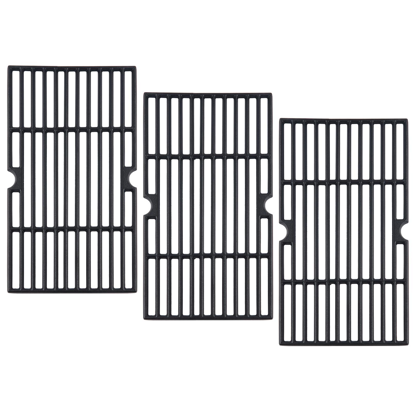 Grill Valueparts front view of three cast-iron grates showing full coverage and fit