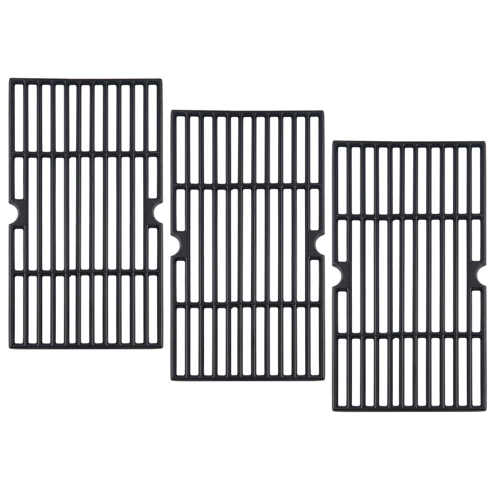 Grill Valueparts front view of three cast-iron grates showing full coverage and fit