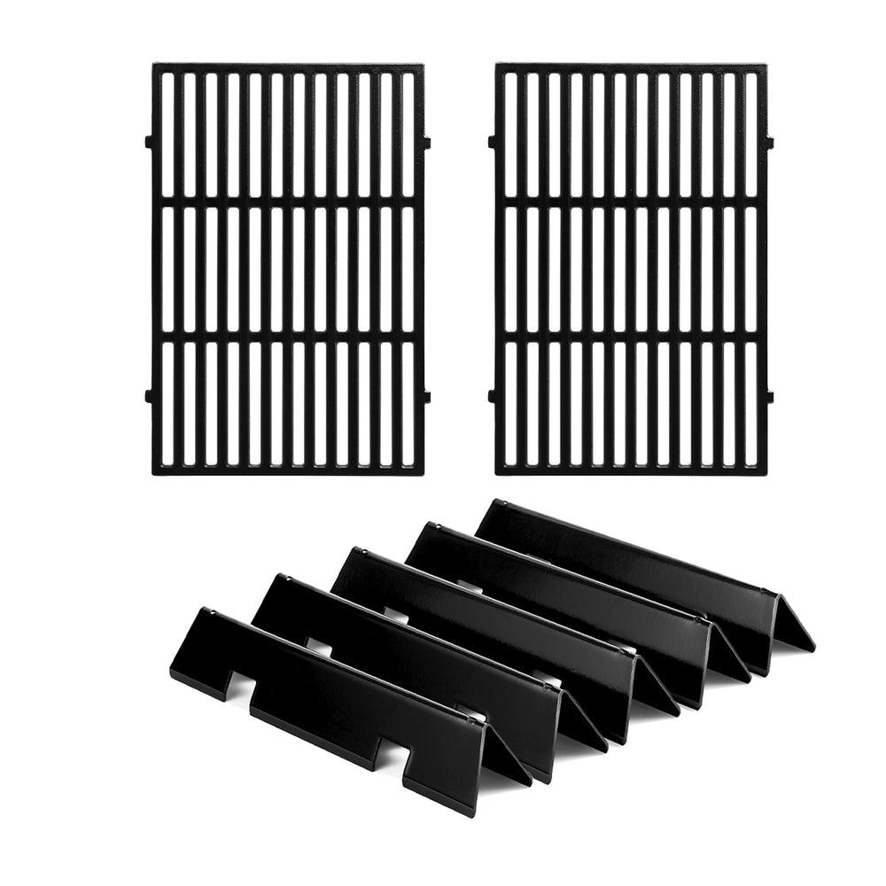 Grill Valueparts front view of grates and flavorizer bars showing full replacement kit benefits