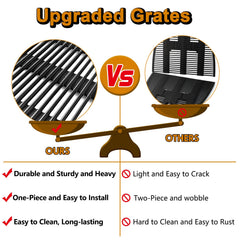 Grill Valueparts edge profile showing solid cast iron thickness for durability