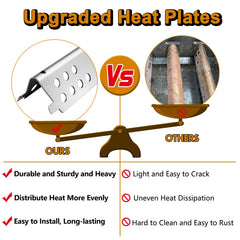 Grill Valueparts heat tent detail showing even heat distribution benefit