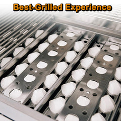 Grill Valueparts installed in grill protecting burners and reducing flare-ups