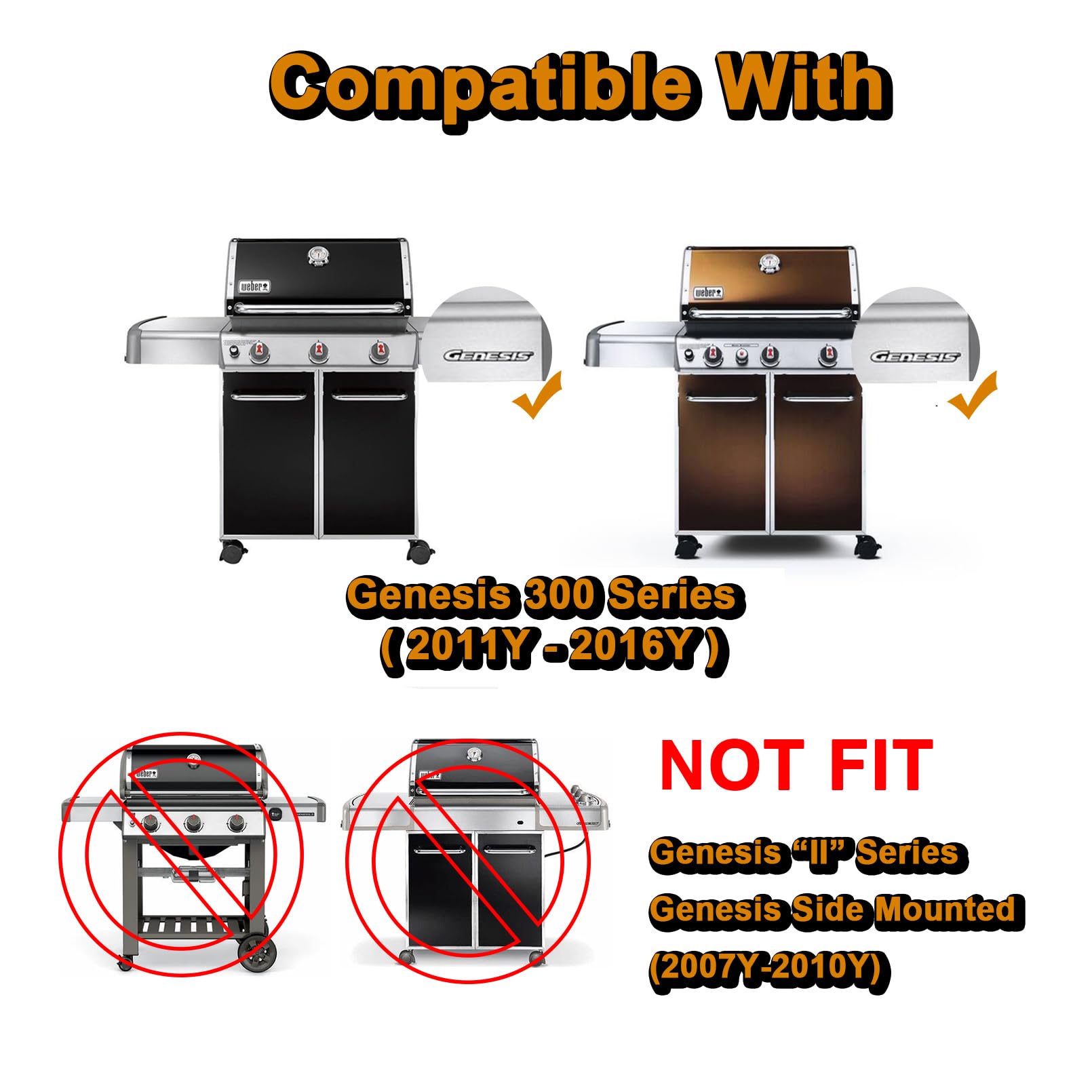 Grill Valueparts installed in Weber Genesis grill protecting burners and improving heat