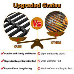 Grill Valueparts installed in a Nexgrill demonstrating easy fit and even heat