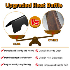 Grill Valueparts installed protecting burners and improving heat distribution