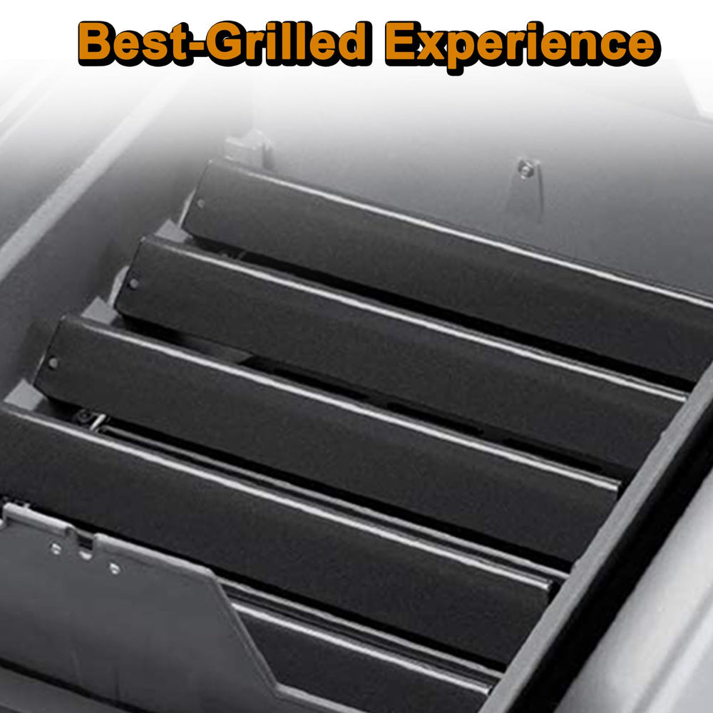 Grill Valueparts covering burner tube detail reducing grease buildup and flare-ups