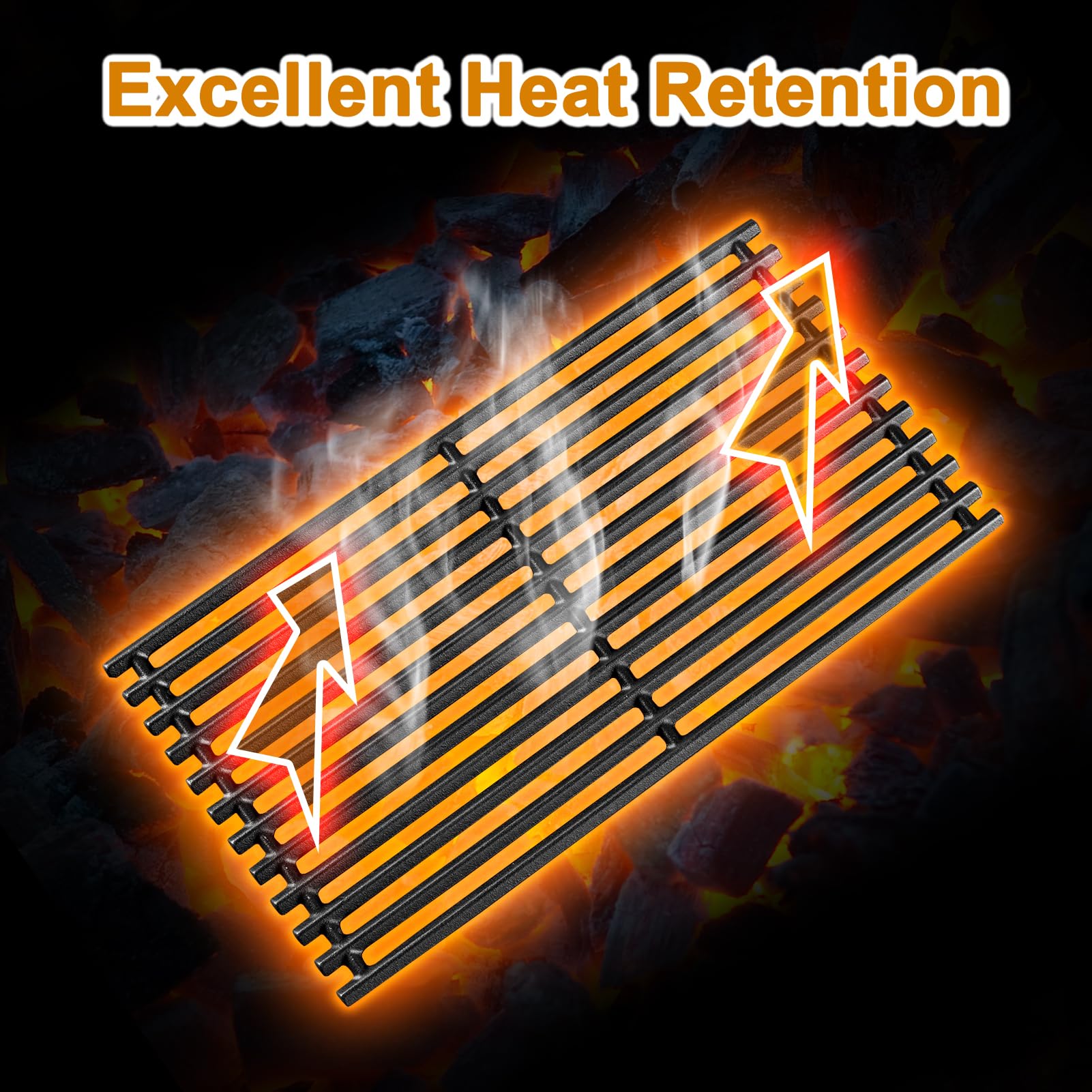 Grill Valueparts grilled steak with bold sear marks demonstrating improved heat retention