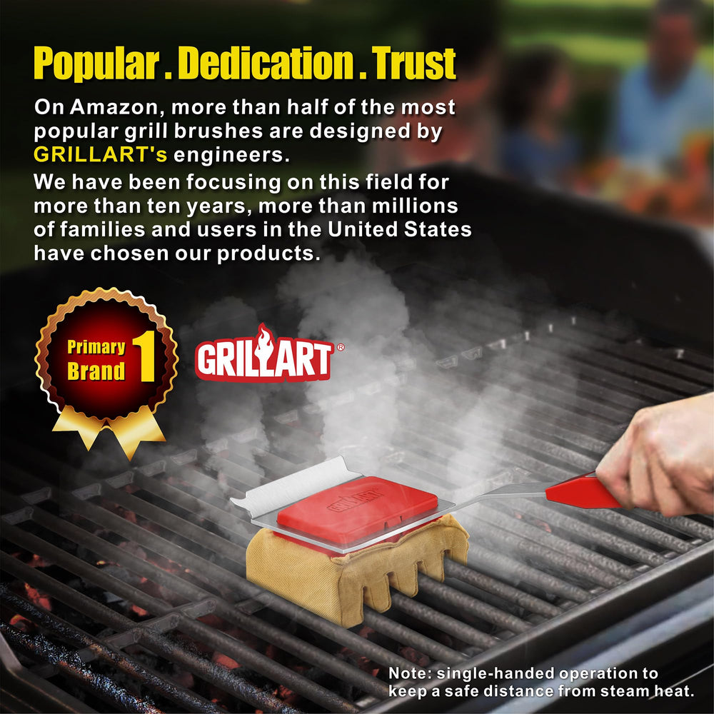 GRILLART removable pad in dishwasher illustrating easy hygienic cleaning