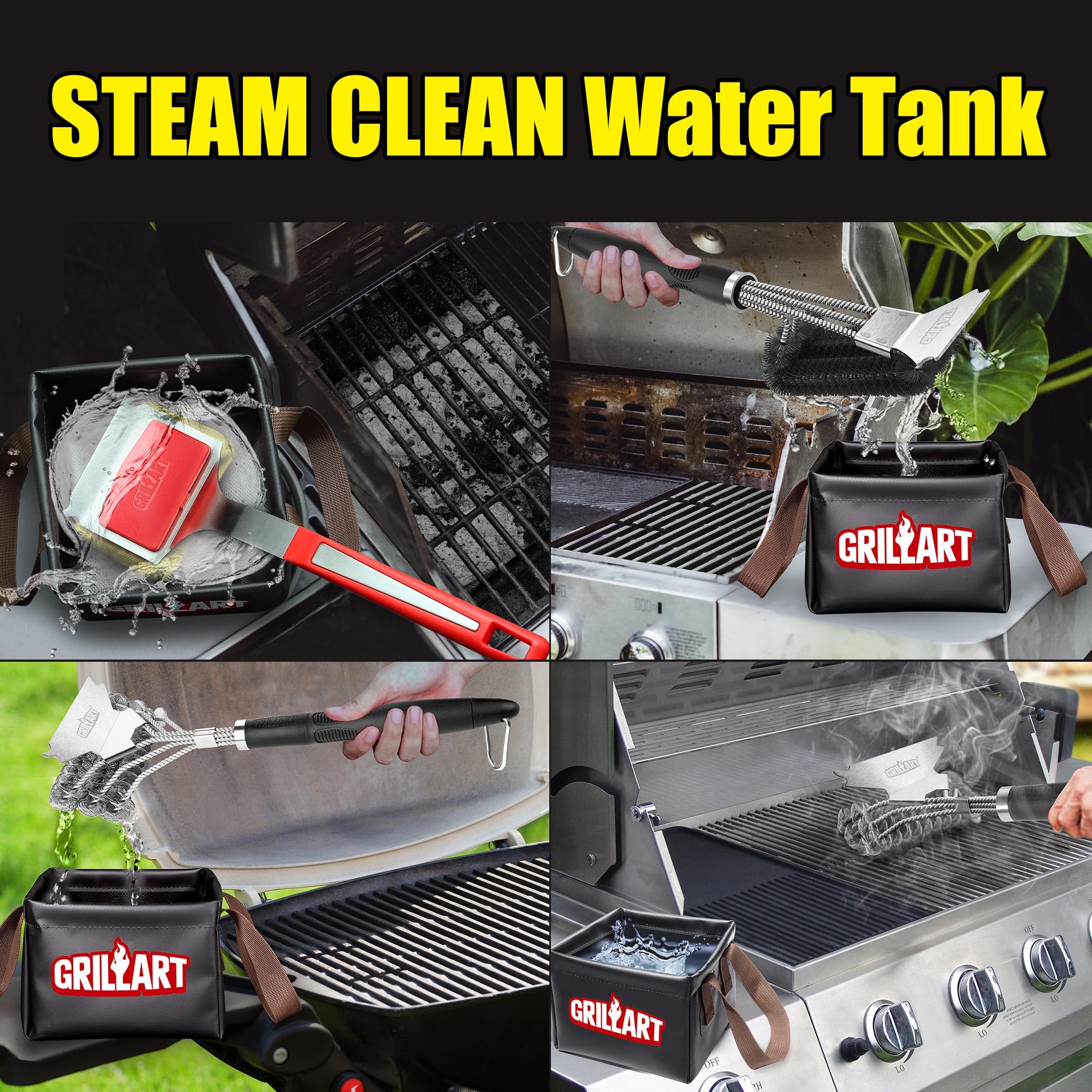 GRILLART removable pad ready for dishwasher for quick, hygienic cleaning
