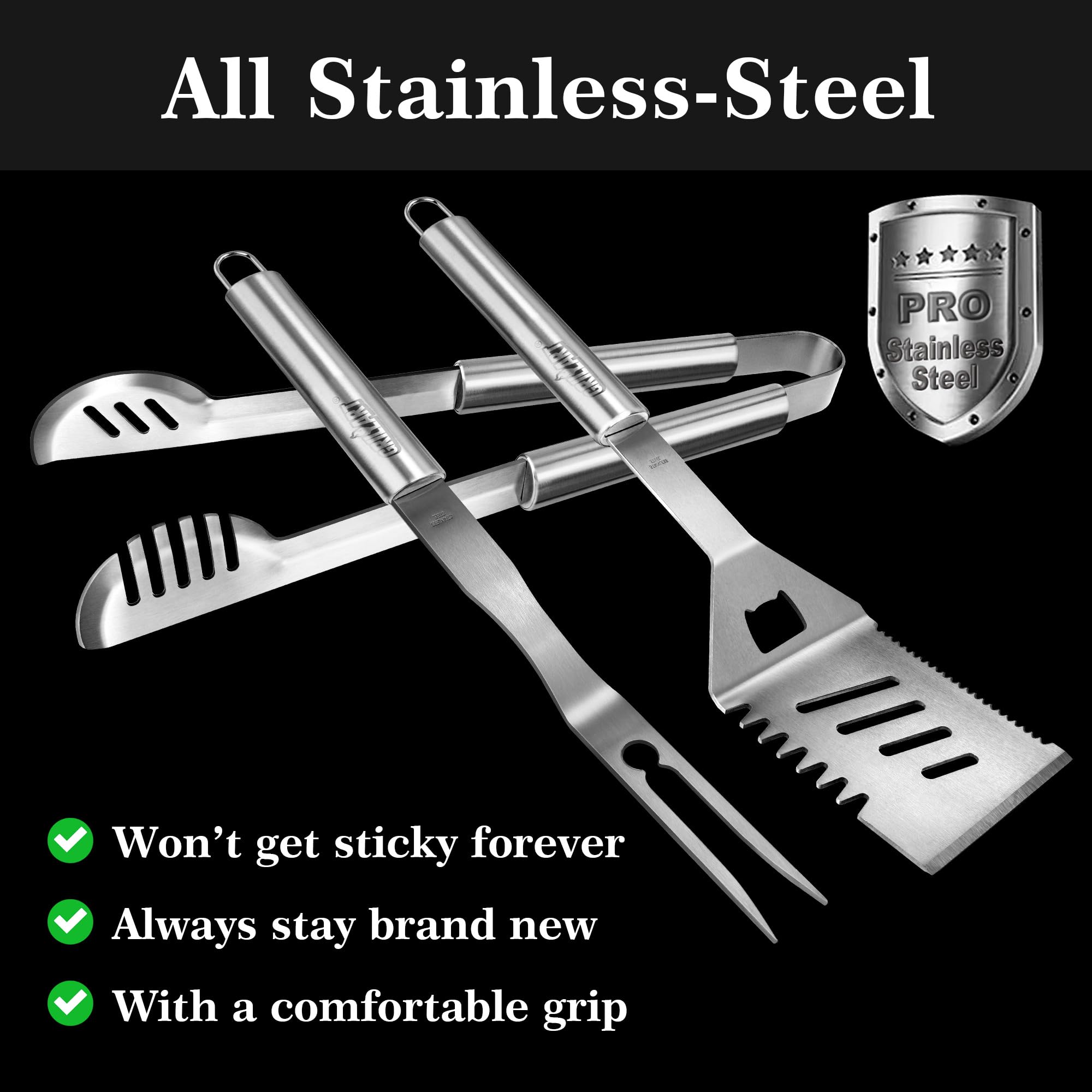 GRILLART spatula close-up showing beveled edge for easy flipping and scraping