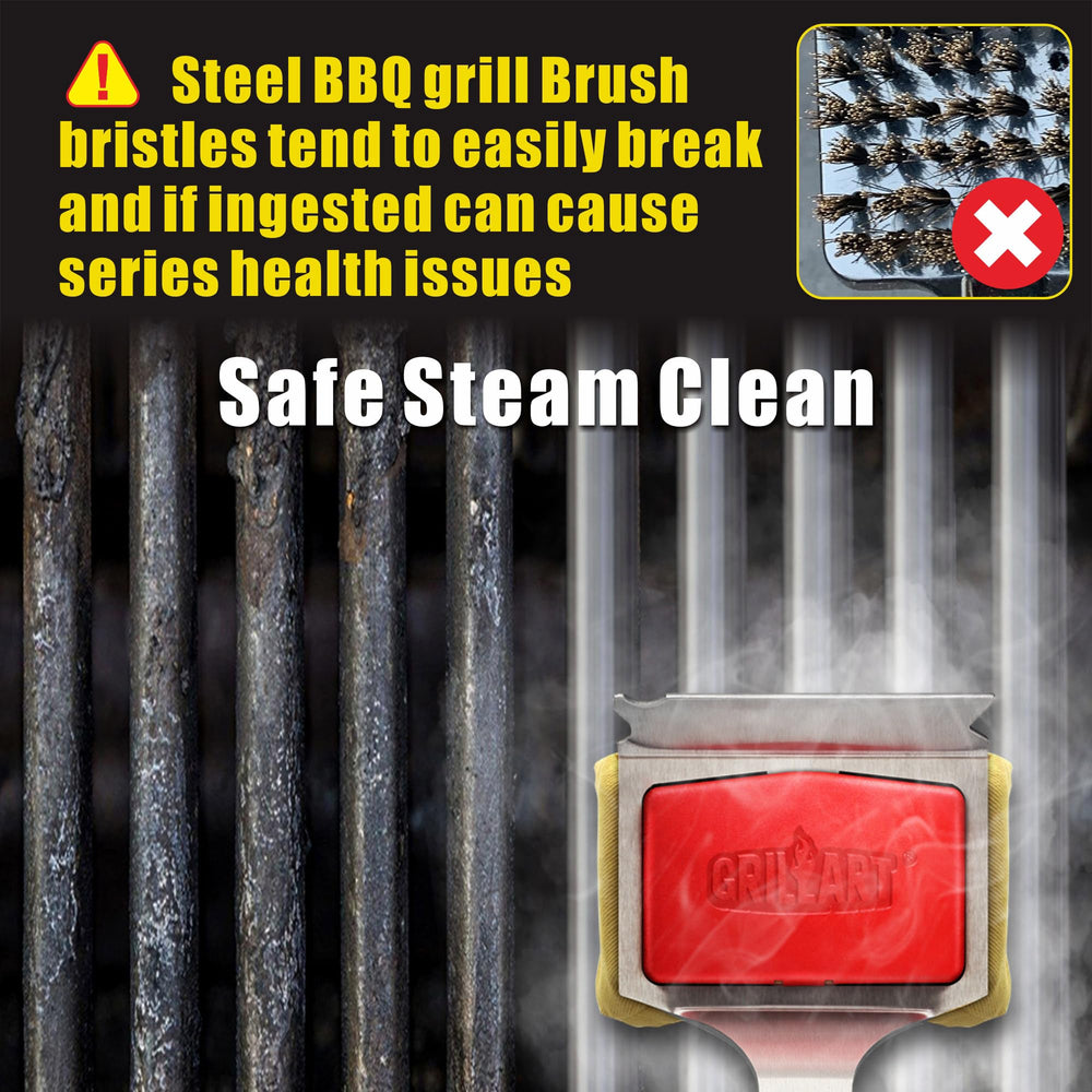 GRILLART removable cleaning head in dishwasher for easy maintenance and hygiene