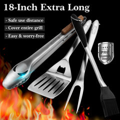 GRILLART close-up of tongs tooth-like head for secure, no-tear gripping on food