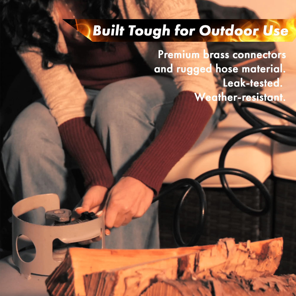 GRILLBLAZER rubber hose texture close-up emphasizing heat and weather resistance