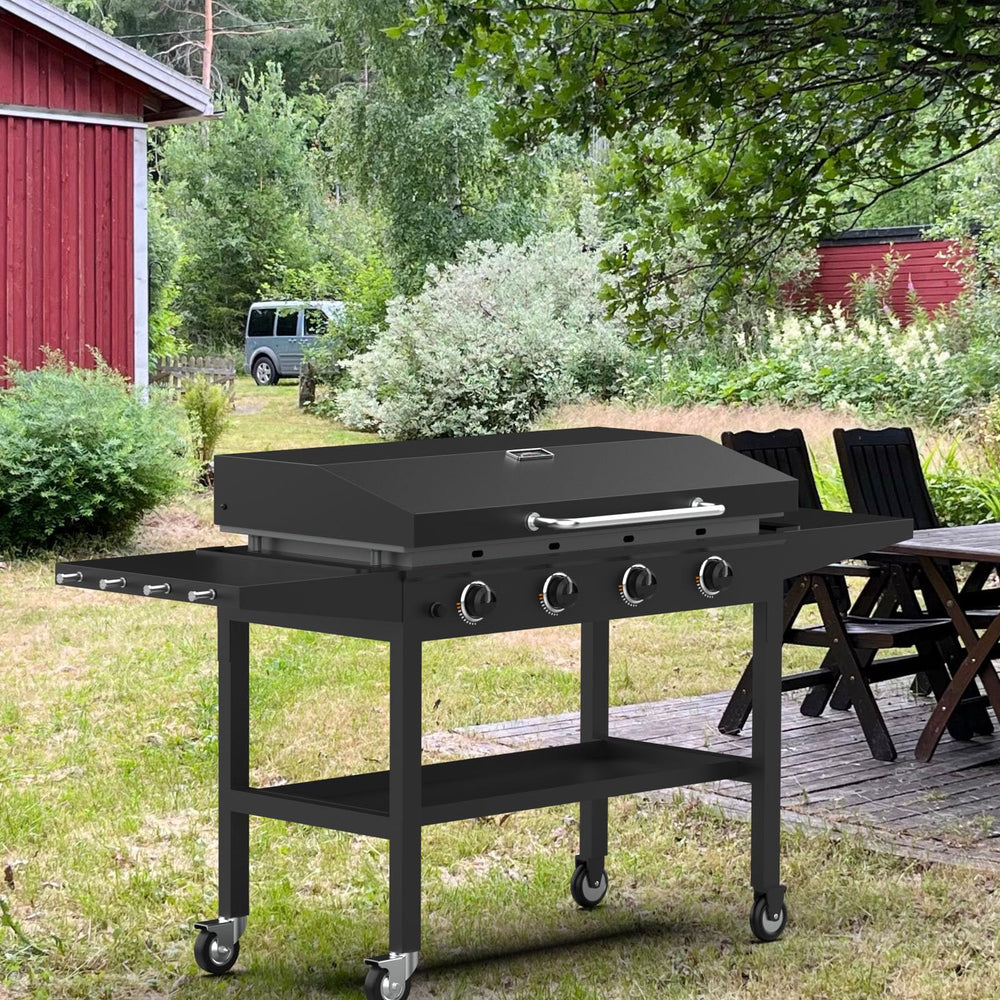 Grilleroy ergonomic handle detail for secure grip even with gloves