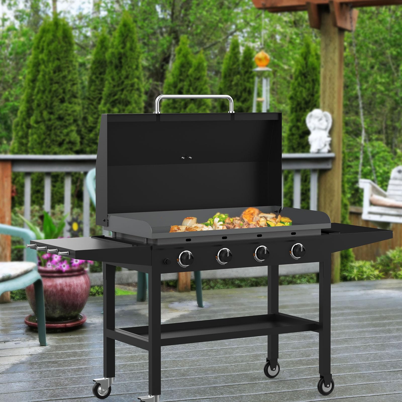 Grilleroy waterproof finish close-up protecting steel from rust