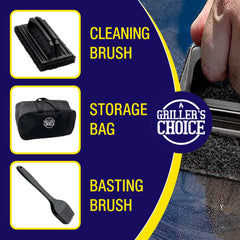 Grillers Choice ergonomic handle detail delivering comfort and control during service
