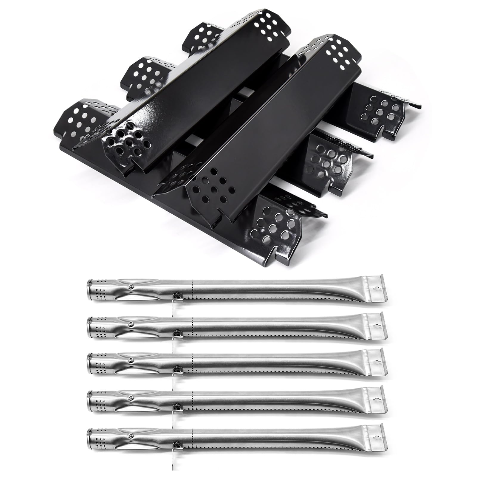 Grillfired front packaging for Nexgrill repair kit, clear parts ID and benefit