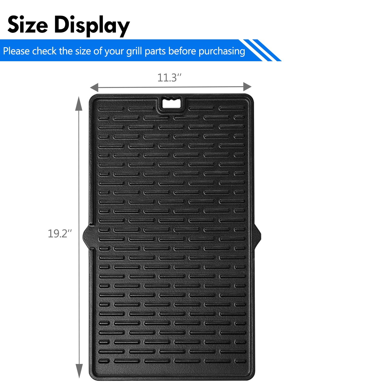Grillflame ribbed side closeup highlighting raised grates and high-heat searing benefit