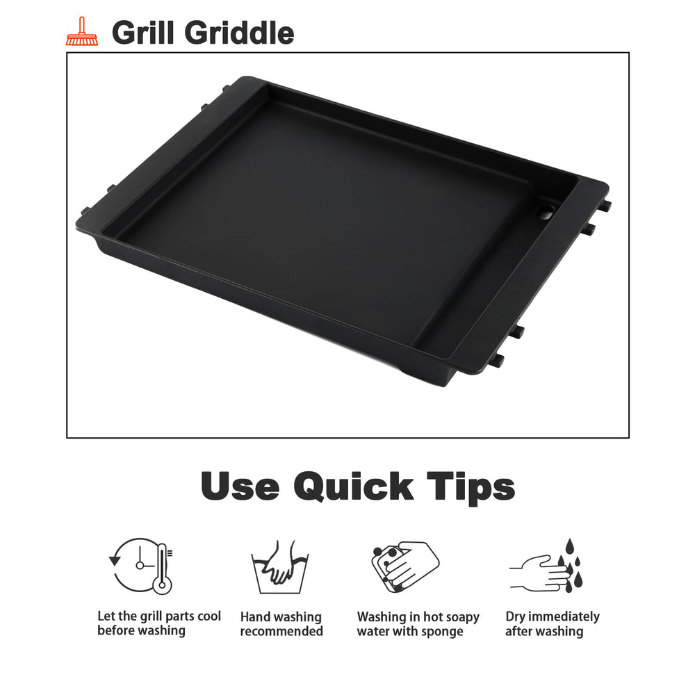 Grillflame packaged griddle with label for quick identification