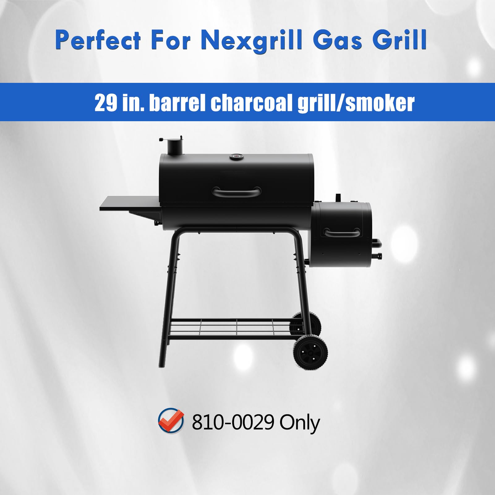 Grillflame adjustable length measured to show fit flexibility and control