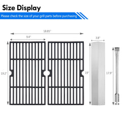 Grillflame cast-iron grate close-up highlighting texture and improved heat retention