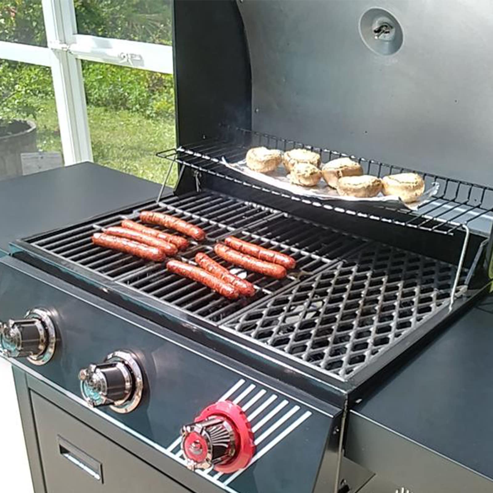 Grillflame cleaning detail after cook showing easy maintenance and longevity benefit