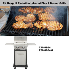 Grillflame grates beside a ruler showing dimensions for accurate fit confirmation
