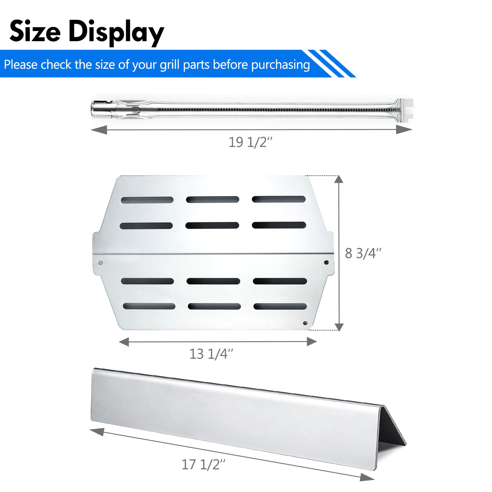 Grillflame flavorizer bars close-up showing V-angle for improved smoke and drip control