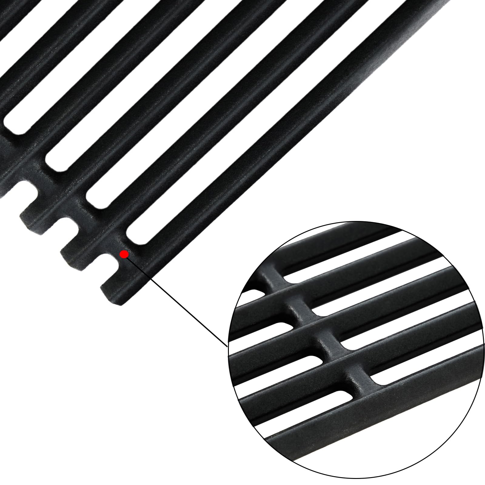 Grillflame grates displayed without emitter plates clarifying what is and isn't included