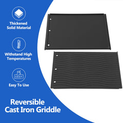 Grillflame griddle installed in Napoleon Prestige 500 grill demonstrating proper fit