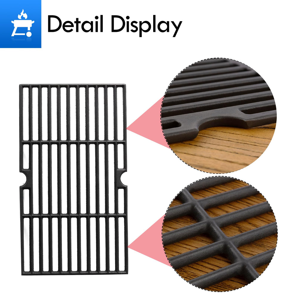 Grillflame label and part numbers showing compatibility and easy replacement benefit