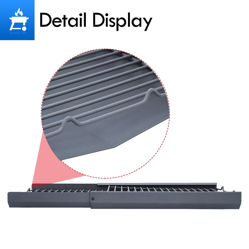 Grillflame size and dimensions with hand for scale and installation ease