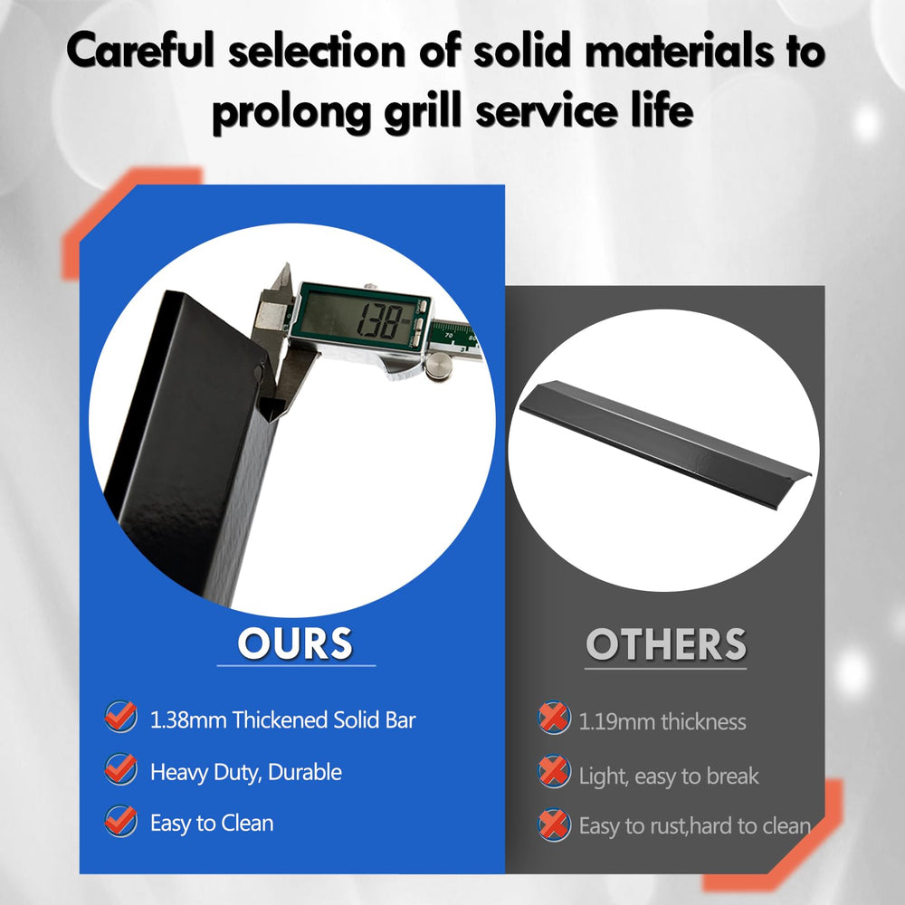 Grillflame scale with ruler size comparison confirming 19-inch length