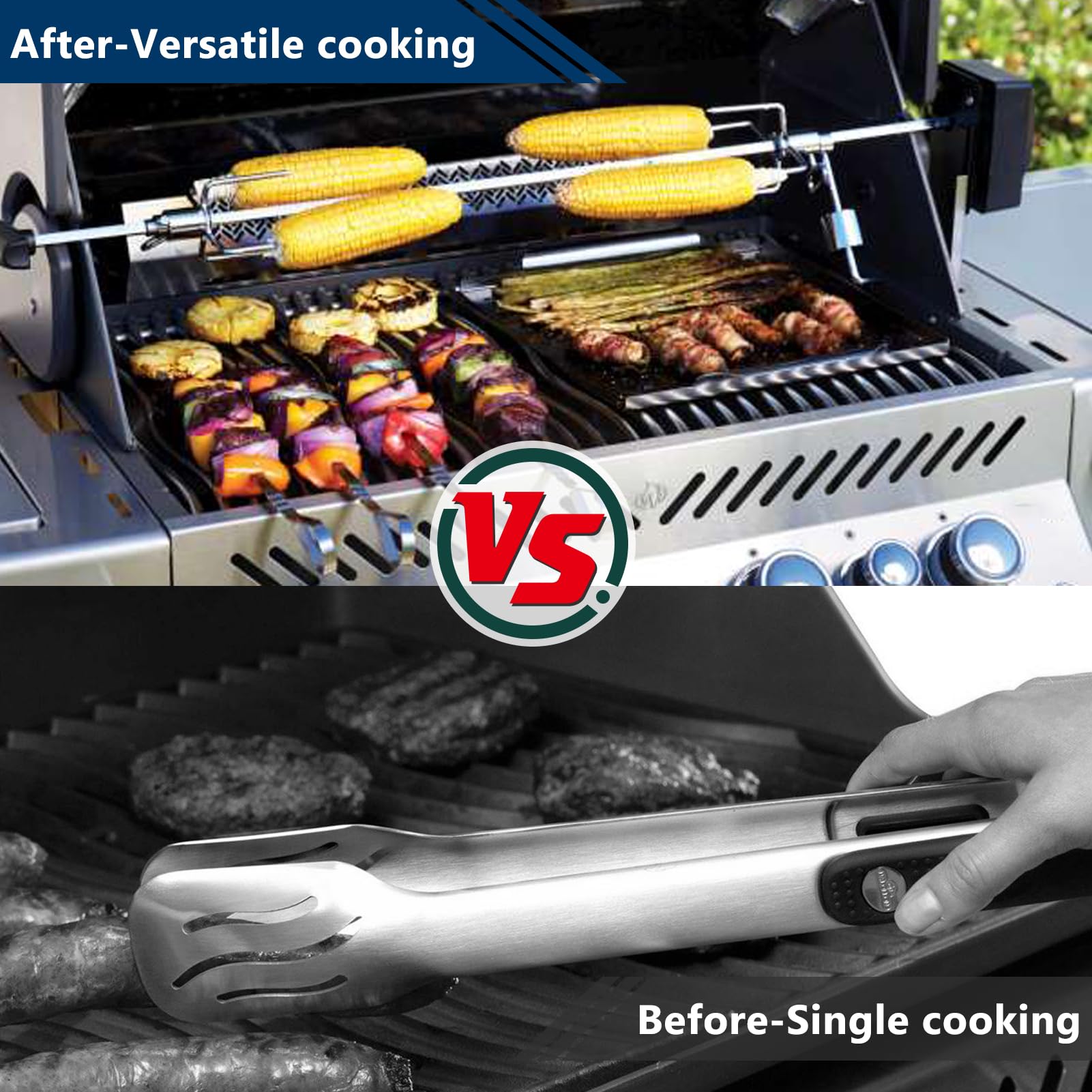 Grillflame griddle beside ruler showing dimensions for correct replacement fit