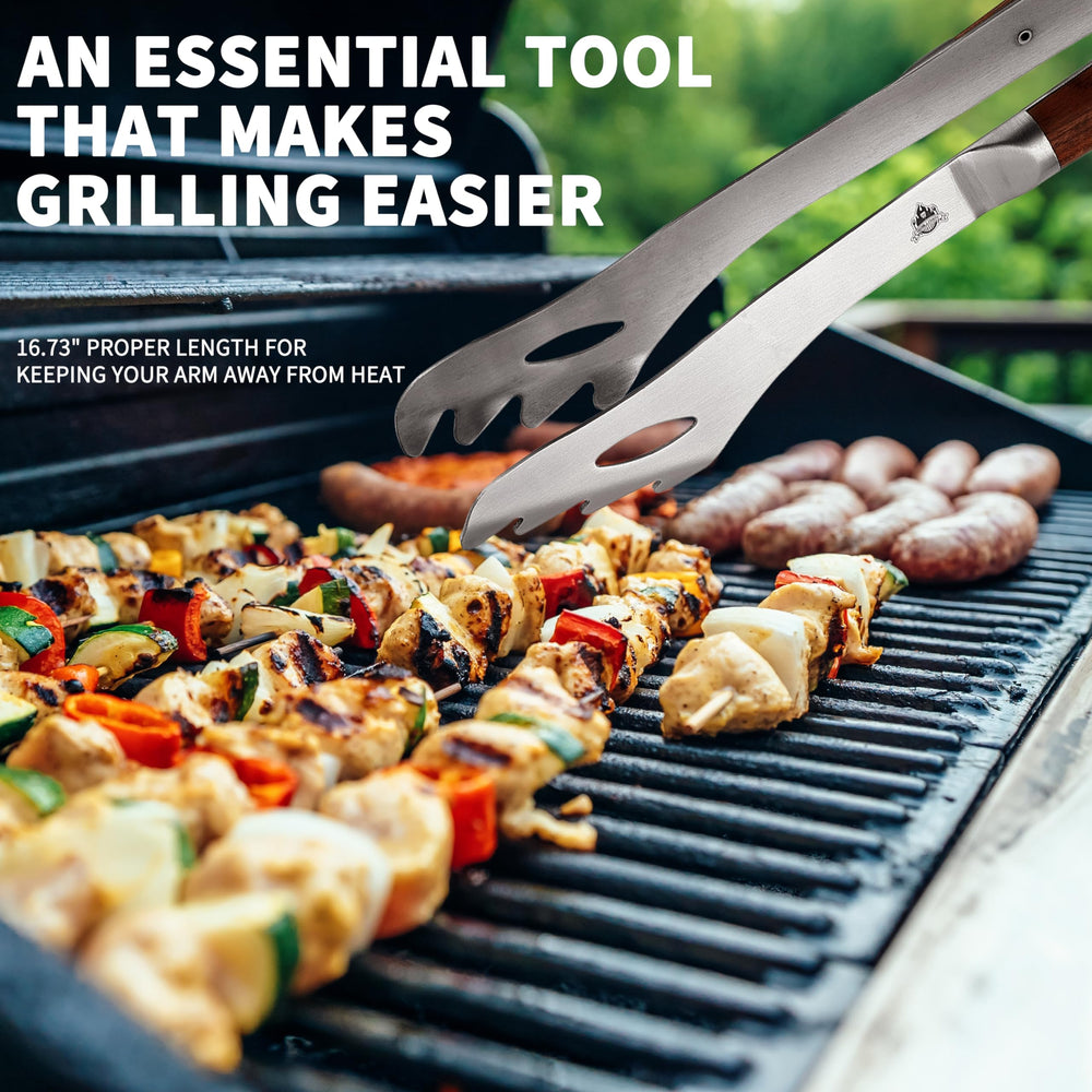 GRILLGEN detailed view of smooth tip jaws for precise non-damaging grip benefit