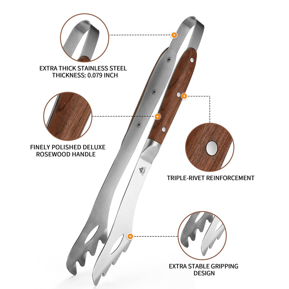 GRILLGEN styled backyard BBQ scene highlighting elegant tool and performance benefit