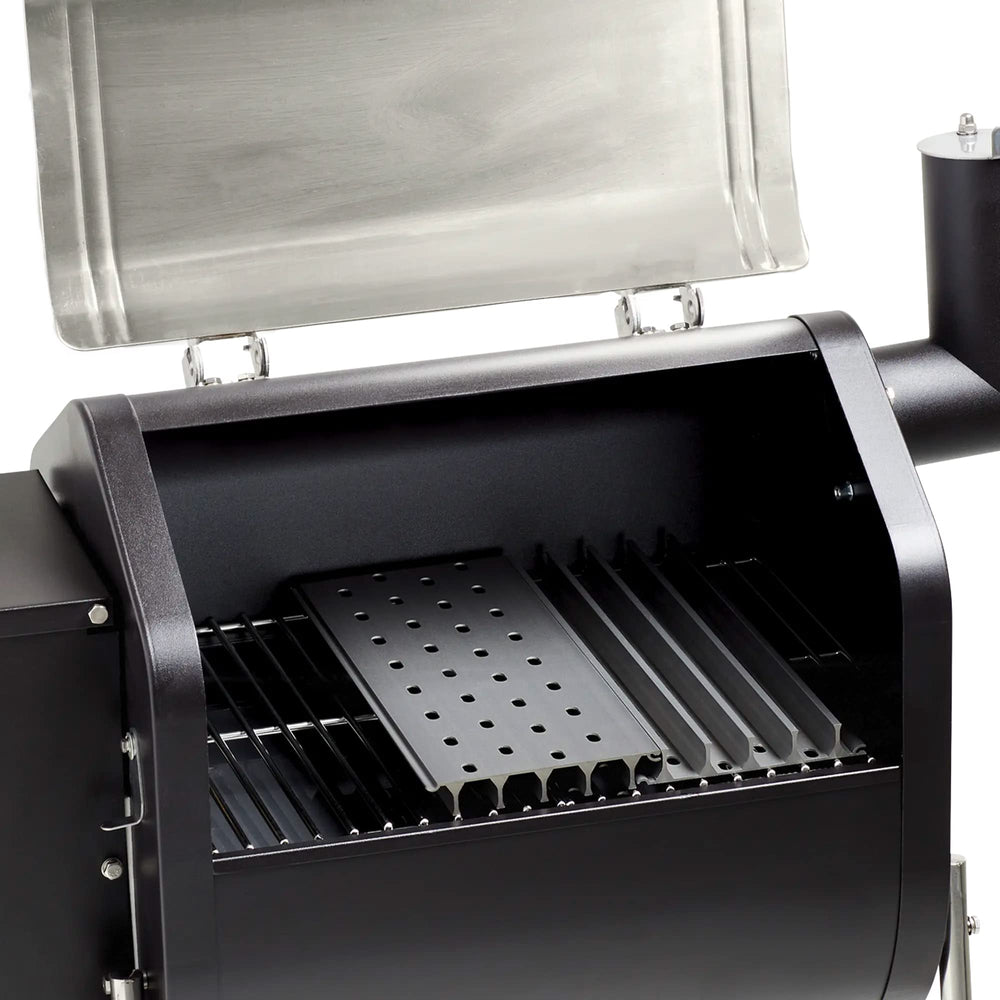 GrillGrate paired with a ruler showing panel dimensions and compact scale