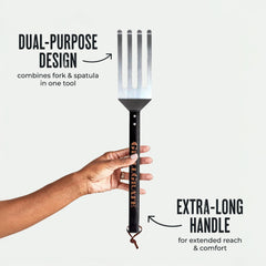GrillGrate close-up of tapered tine highlighting precise lift benefit