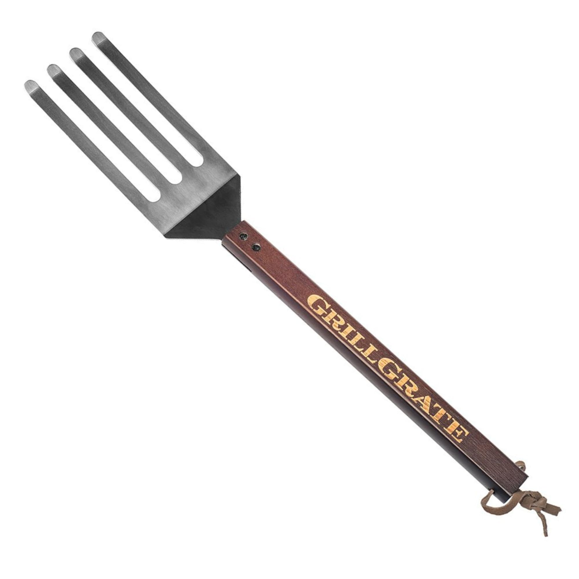 GrillGrate Grate Tool front view showing compact, dual-purpose design benefit