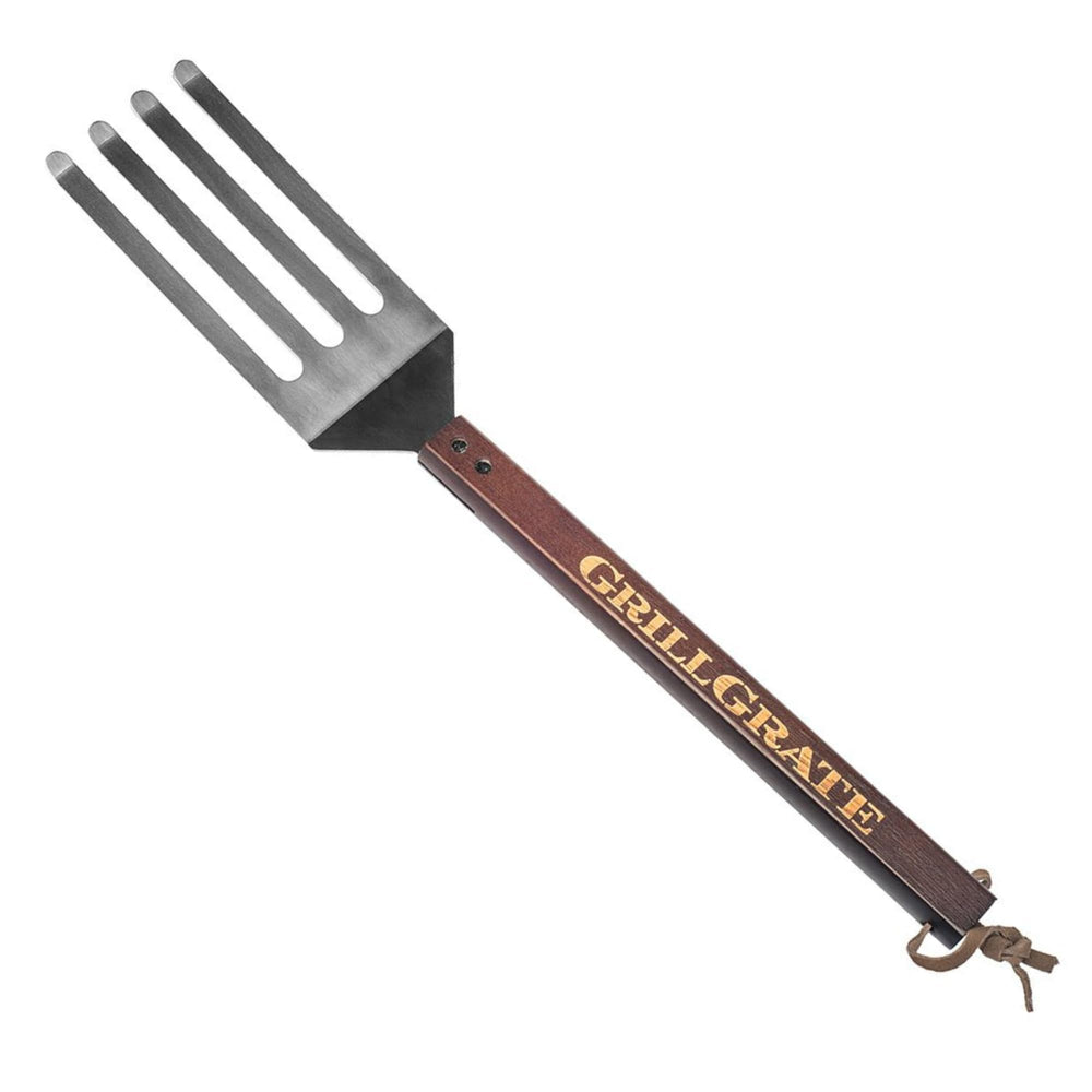 GrillGrate Grate Tool front view showing compact, dual-purpose design benefit