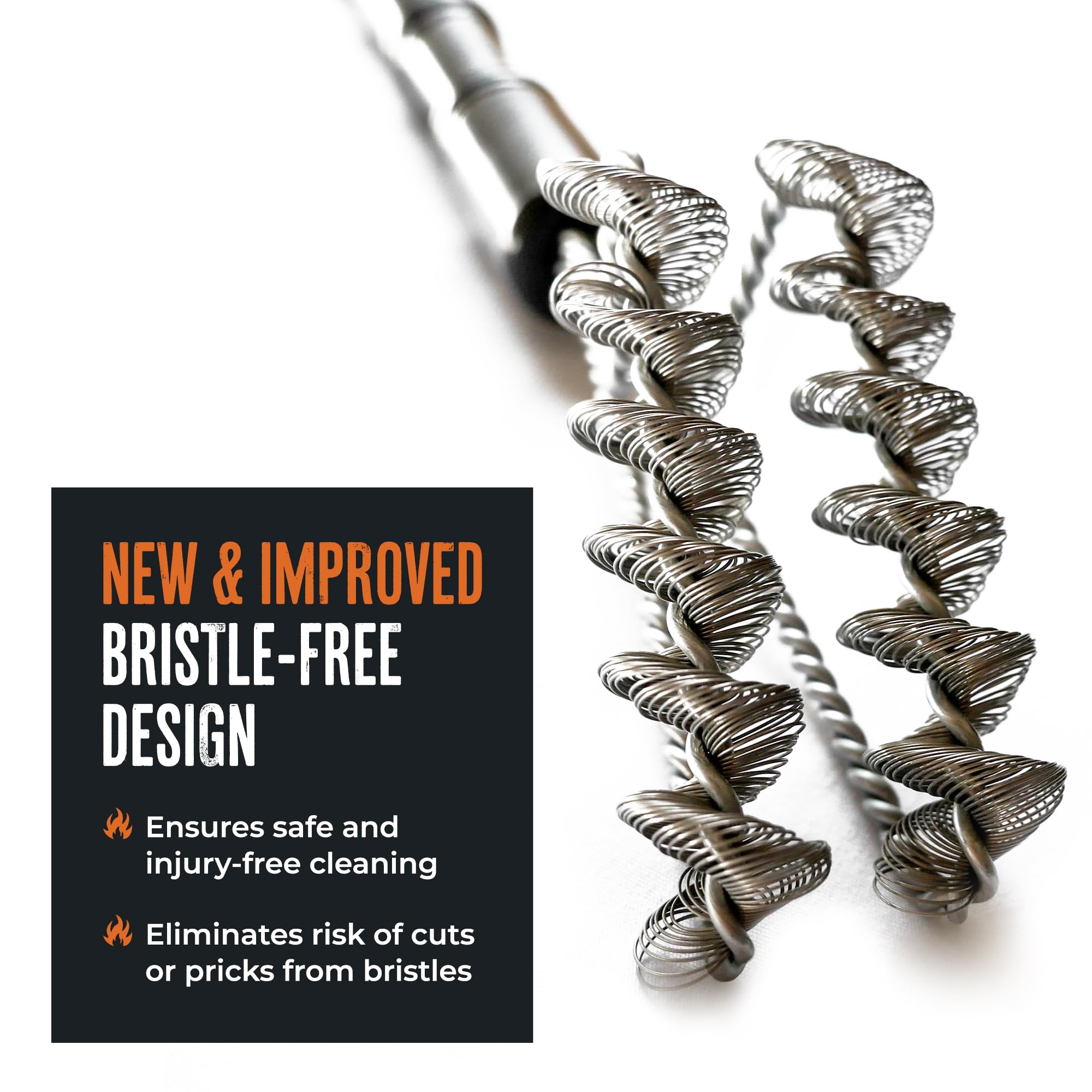 GrillGrate ergonomic handle detail offering comfortable sturdy grip